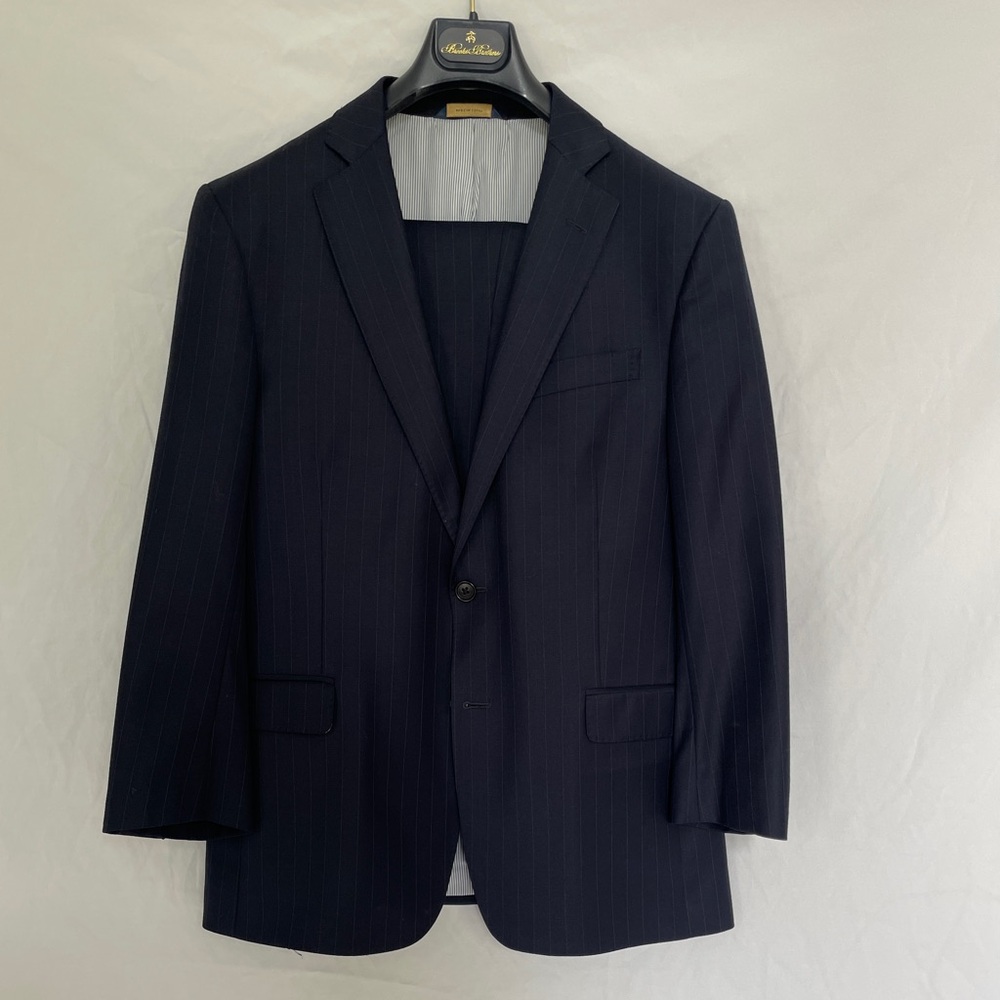 Brooks Brothers Explorer Collection Regent Fit Navy Pinstripe Men’s Suit